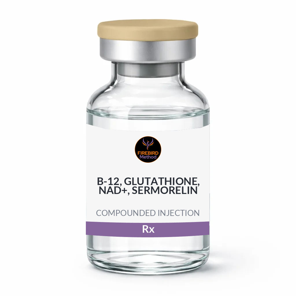 B-12, Glutathione, NAD+, Sermorelin 4 Weeks Rx